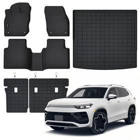 20252026 Rystark Rytg25 Allweather Floor Mats And Cargo Liner For Vw Tiguan 5seater
