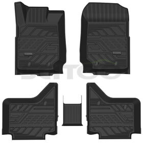 E16653601cp Scitoo Floor Mats Liner For 2019-2021 Ford Ranger Super Crew Cab All Weather