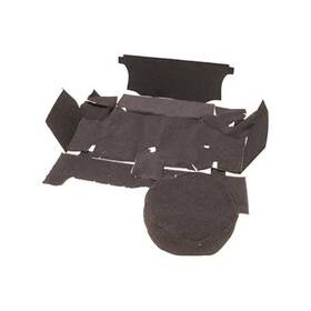 Tmk-cp-67-bk Scott Drake Trunk Carpet Kit Coupe Black