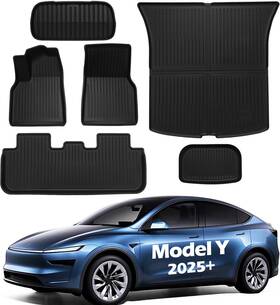 Gzetslyfmpbk6p Shargge 2026 Tesla Model Y All Weather Floor Mats Waterproof Cargo Liner Set