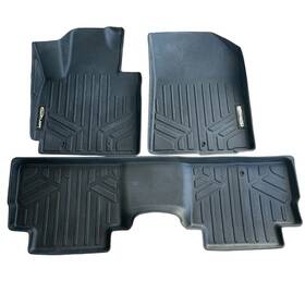 Smartliner 707152352369 Custom Fit Floor Mats 2 Row Liners Black Set For 2014-2019 Kia Soul