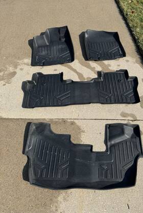 Smartliner 840004608051 Custom Fit Floor Mats 3 Row Liner Black For 2016-2021 Honda Pilot