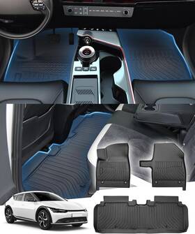 Smartliner 840004631271 New Custom Fit Floor Mats 2 Row Liner 2022-2024 Kia Ev6 Wind Awd Only