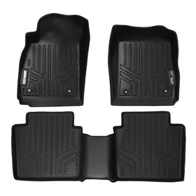 Sa0157-b0157 Smartliner Front And Second Row Floor Liner Mats Black For 2014-2020 Chevy Impala