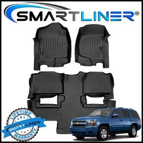 Sa0015 Smartliner Sa0015/b0160 Floor Mats Liners Set 11-14 Chevy Tahoe/gmc Yukon With Rear Bucket Seat