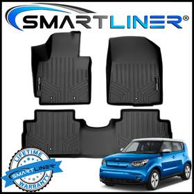 Sa0266 Smartliner Sa0266/b0266 Custom Fit 2 Row Floor Mats Liners Black Set Fits 2014-2019 Kia Soul