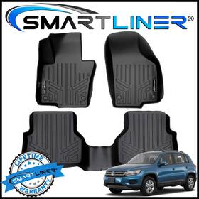 Sa0280 Smartliner Sa0280/b0280 Custom Fit Floor Mat Liners Set 2009-2017 Volkswagen Tiguan Black