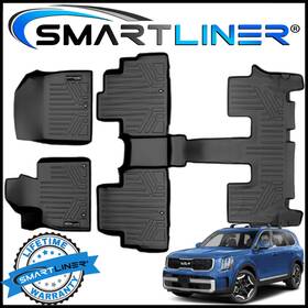 Sa0417 Smartliner Sa0417/b0447 Floor Mat Liners Set Fit 2020-25 Kia Telluride With 2nd Row Bucket Seats