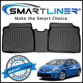 Sb0123 Smartliner Custom Fit 2nd Row Floor Mat Liner Fits 2012-2015 Toyota Prius Black Sb0123 Smartliner Custom Fit 2nd Row Floor Mat Liner Fits 2012-2015 Toyota Prius Black