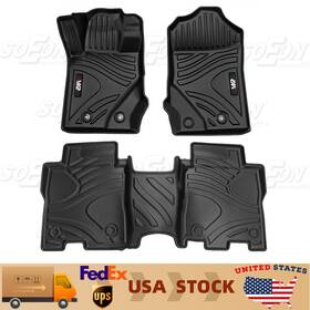 W2801p282509 Soeon Car Floor Mats For 2021-23 Ford Bronco Tpe All-weather Black Mat Full Set