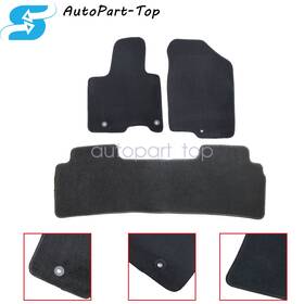 Soillar 197839483842 New Velour Front And Rear Floor Mats Carpet Black 3pcs Fits 2022-25 Hyundai Tucson