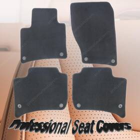 Soillar 5310418000604 For 2010-2018 Volkswagen Touareg Velour Floor Mats Carpet Black Waterproof 4pcs