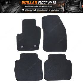 Hp5z5413300ca Soillar Fits 2017-2018 Lincoln Mkz 5-passengers Velour Floor Mats Carpet Anti-slip Set