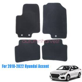 J0f14ac003 Soillar Front And Rear Floor Mats Carpet 4pcs For 2018 2019 2020 2021 2022 Hyundai Accent