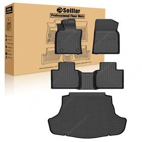 P2.tpejd04.h Soillar Tpe Floor Mats Liners Trunk Cargo Liner Fits 2025 Toyota Camry Not For Hybrid