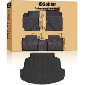 P2.tpejd452.h Soillar P2.tpejd07.h 3d Model Floor Mats And Trunk Cargo Liners Tpe For 2014-2019 Toyota Corolla Black