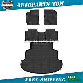 P2.tpejd08.h Soillar For 2014-2019 Toyota Corolla Sedan Tpe Floor Mats Liners And Trunk Cargo Liner 3d