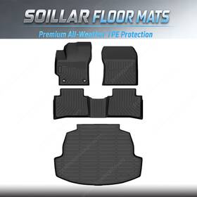 P2.tpejd09.h Soillar Tpe Floor Mats And Trunk Cargo Liner Full Cover New For 2020-2025 Toyota Corolla