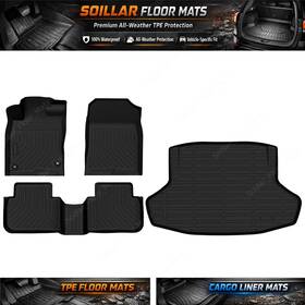 P2.tpejd106.h Soillar Tpe Floor Mats And Trunk Cargo Liners For 2022 2023 2024 2025 Honda Civic Sedan