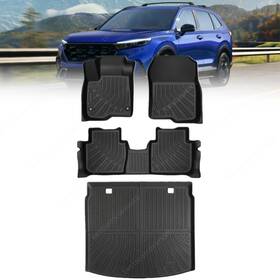 P2.tpejd115.h Soillar Tpe Floor Mats And Trunk Cargo Liner All Weather For 2023-2025 Honda Cr-v Hybrid