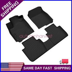 P2.tpejd121.h Soillar For 2023-2025 Honda Hr-v Front And Rear Row Tpe Floor Mats Liner Waterproof Black