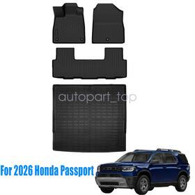 P2.tpejd466.h Soillar P2.tpejd125.h Front And Rear Floor Mats Trunk Cargo Liner For 2026 Honda Passport 3d Tpe New