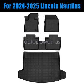 P2.tpejd477.h Soillar P2.tpejd129.h For 2024-2025 Lincoln Nautilus Tpe Front-rear Floor Mats And Trunk Cargo Liner New