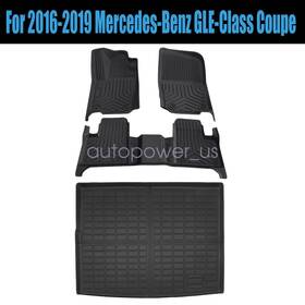 P2.tpejd564.h Soillar P2.tpejd153.h Fits 2016-2019 Mercedes-benz Gle-class Coupe Tpe Floor Mats Liners Trunk Cargo