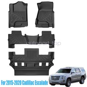 P2.tpejd162.h Soillar Tpe Floor Mats Liners Set For 2015 2016 2017 2018 2019 2020 Cadillac Escalade