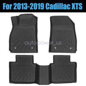 P2.tpejd166.h Soillar Front And 2nd Row Tpe Floor Mats Liners Set For 2013-2019 Cadillac Xts All Weather