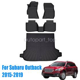 P2.tpejd480.h Soillar P2.tpejd170.h Front And Rear Floor Mats Trunk Cargo Liner For 2015-2019 Subaru Outback Tpe New