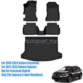P2.tpejd583.h Soillar P2.tpejd173.h For 2018-2023 Subaru Crosstrek 17-23 Impreza 3d Floor Mats Trunk Cargo Liner Tpe