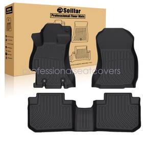 P2.tpejd176.h Soillar For 2014-2018 Subaru Forester Tpe Floor Mats Liners 3pcs 3d Front And Rear Black