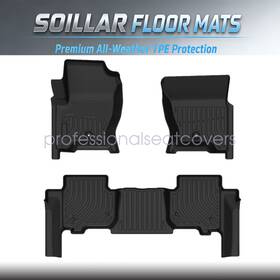 P2.tpejd184.h Soillar Fits 2010-2016 Land Rover Lr4 / Discover 4 Floor Mats Liner Tpe Waterproof New