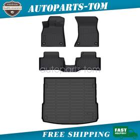 P2.tpejd187.h Soillar For 2018-2025 Audi Q5 / Sq5 Tpe Floor Mats Liners And Trunk Cargo Liner Full Cover