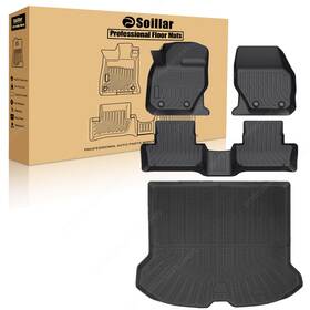 P2.tpejd607.h Soillar P2.tpejd205.h Tpe 3d Floor Mats And Trunk Cargo Liners Set For 2010-2017 Volvo Xc60 All Weather