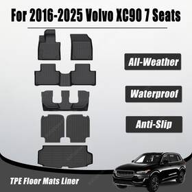 P2.tpejd206.h Soillar Floor Mats And Trunk Cargo Liners Tpe For 2016-2025 Volvo Xc90 B5 B6 T5 T6 7 Seats