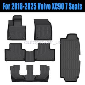 P2.tpejd416.h Soillar P2.tpejd207.h For 2016-2025 Volvo Xc90 7 Seats Tpe Floor Mats And Trunk Cargo Liners Waterproof