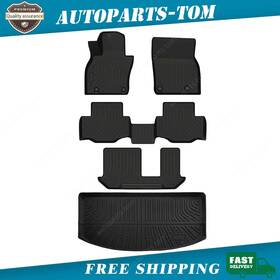 P2.tpejd558.h Soillar P2.tpejd215.h For 2024 2025 Mazda Cx-90 8-seats Tpe Floor Mats And Trunk Cargo Liner Replacement