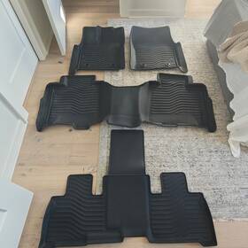 P2.tpejd23.h Soillar Tpe For 2023-2025 Toyota Sequoia 7/8 Passenger Floor Mats Liners All Weather 3d