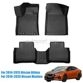 P2.tpejd237.h Soillar 3pcs Floor Mats Liner For 2014-2015 Nissan Altima 2016-2020 Maxima Tpe 3d
