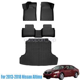 P2.tpejd444.h Soillar P2.tpejd239.h Floor Mats Liners &trunk Cargo Liner Full Cover Tpe For 2013-2018 Nissan Altima
