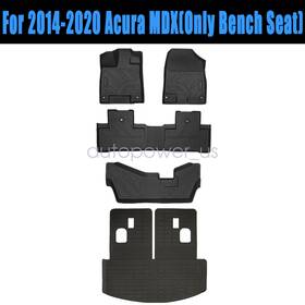 P2.tpejd473.h Soillar P2.tpejd244.h For 2014-2020 Acura Mdx Tpe Floor Mats And Trunk Cargo Liner All Weather 3d Black