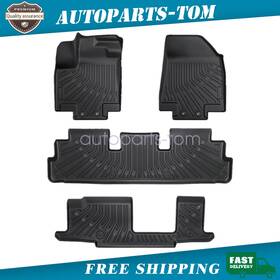 P2.tpejd246.h Soillar Tpe 3d Floor Mats Liner For 22-25 Nissan Pathfinder 8 Seat/infiniti Qx60 7 Seat