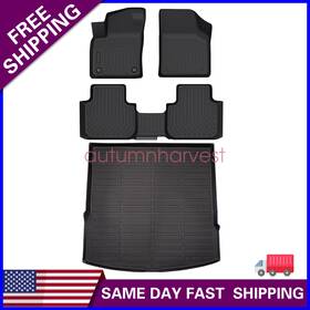 P2.tpejd274.h Soillar Tpe Floor Mats &trunk Liner Set For 2020 2021 2022 Volkswagen Atlas Cross Sport