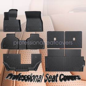 P2.tpejd297.h Soillar For 2019-2025 Bmw X7 7 Seats Tpe Floor Mats Trunk Cargo Liner Backrest Mat New