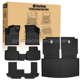 P2.tpejd590.h Soillar P2.tpejd299.h Fits 2018-2025 Volkswagen Atlas Bench 7seats Tpe Floor Mats And Trunk Cargo Liners