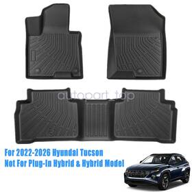 P2.tpejd314.h Soillar Front And Rear Floor Mats Liners For 2022-2026 Hyundai Tucson Tpe Anti-slip Black