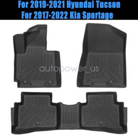 P2.tpejd315.h Soillar For 2017-2022 Kia Sportage/2019-2021 Hyundai Tucson Tpe 3d Floor Mats Liners Set