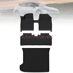 P2.tpejd329.h Soillar For 2024 Kia Ev6 Power Seat Floor Mats Liners And Trunk Cargo Full Cover Tpe 4pcs